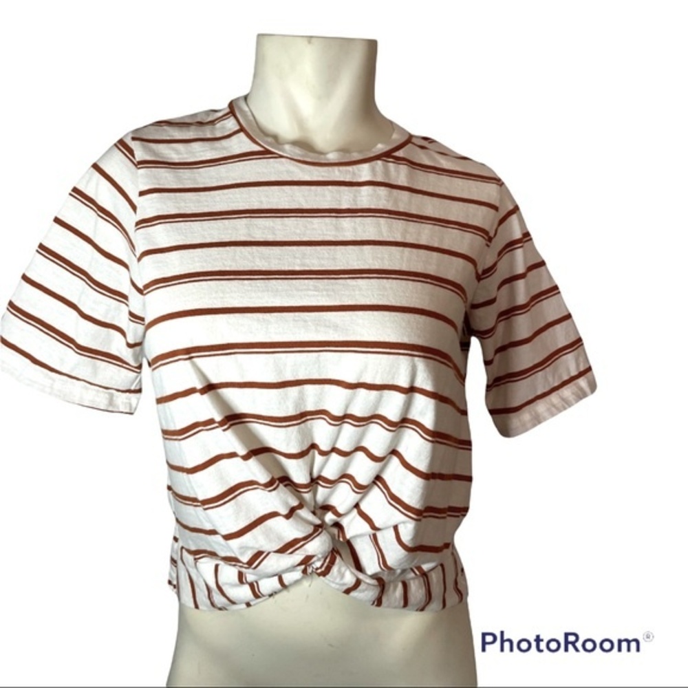 Forever 21 Striped Crop Top Size M